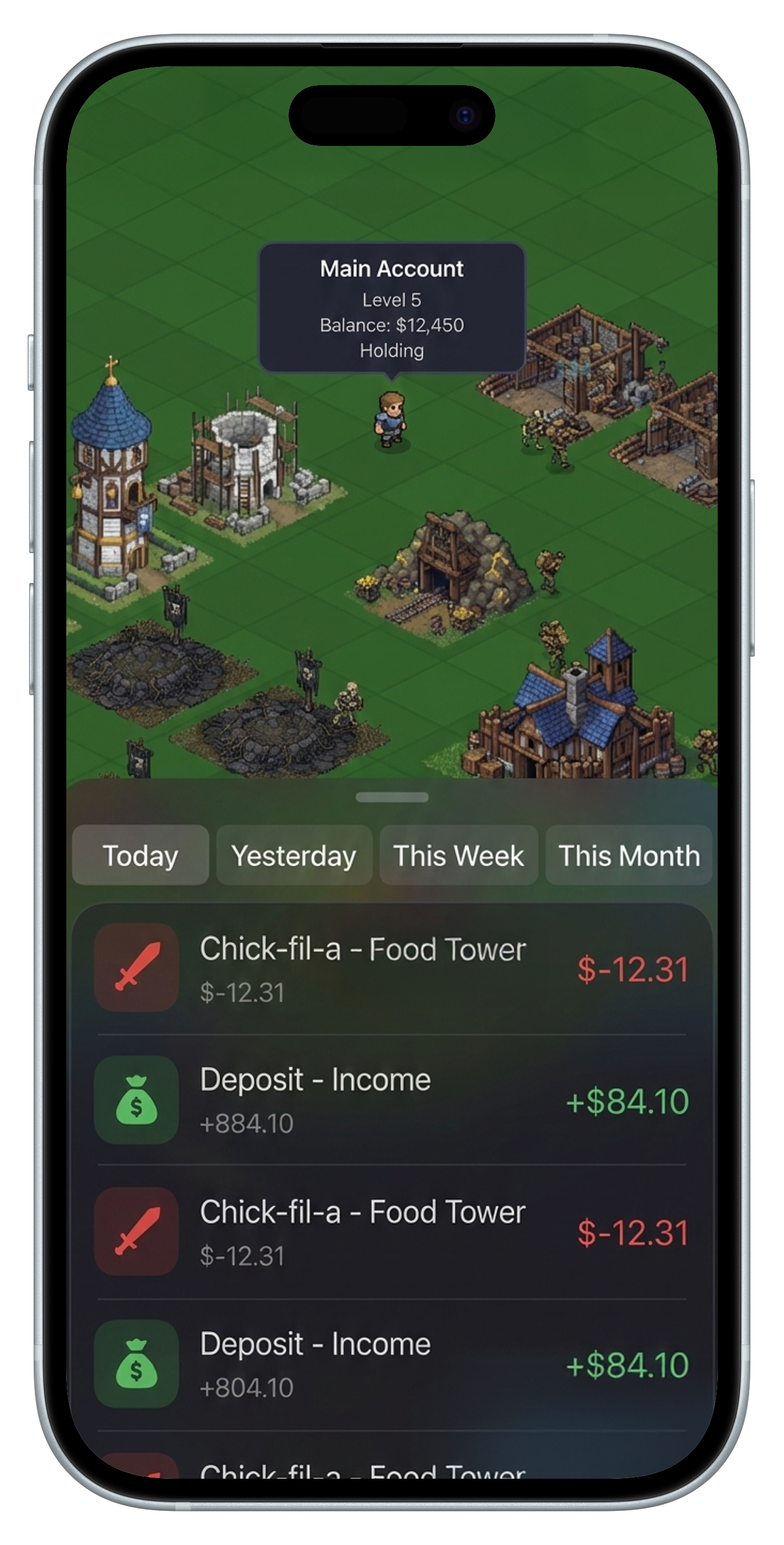 FinCraft App Screenshot Layered